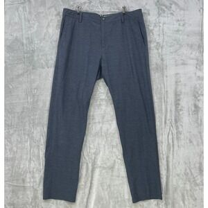 Linksoul‎ Pants Mens 38x33 Gray  Performance Wicking Golf Slacks Flat Front